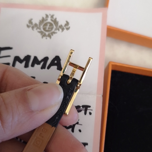 Hermes 3 tours leather bracelet Vintage authentic - Picture 5 of 5